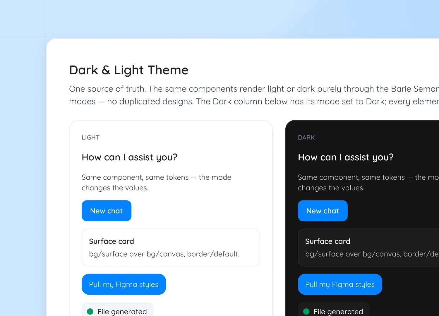 Barie design system - board 1